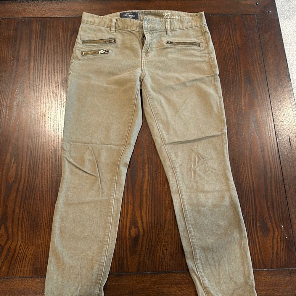 Hudson Olive Green Skinny Jeans